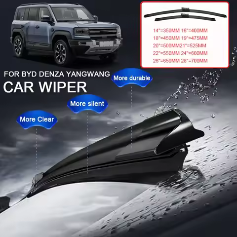 2PCS Car Blade Windshield Wiper Cleaning Rubber For BYD DENZA D9 N7 Z9 Z9GT FCB LEOPARD 5 8 B5 B8 YA