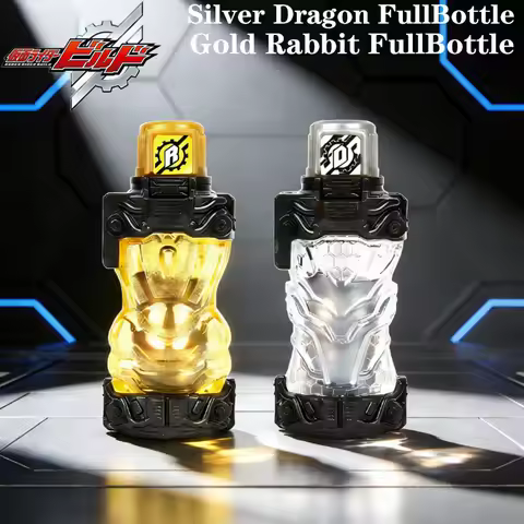 Kamen Rider Build Gold Rabbit Silver Dragon Full Bottles DX Set with Belt Compatible Premium Collect