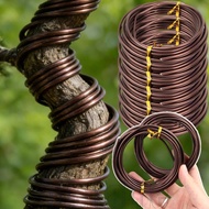 4-1Pc 5M/Roll Bonsai Wire Plant Support - Flower Vine Fixing Support Line - 3-0.8mm Bonsai Shape Alu