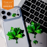 Cyansea Cross-border hot ins Yuzu Leaf Sticker for Workers to Ward Off Bad Luck 3D Sticker diy Phone