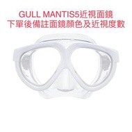台灣潛水---GULL MANTIS 5 矽膠雙面鏡＋度數鏡片