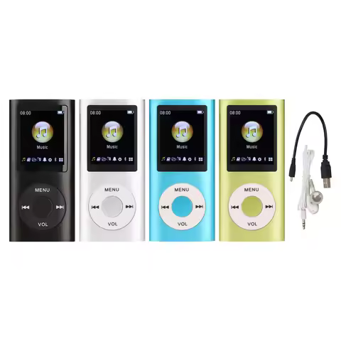 MP3 Music Player MP3 Player Stylish Multifunctional Lossless Sound Slim 1.8 Inch LCD Screen Portable
