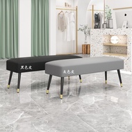Nordic shoe stool sofa stool iron bench home entrance living room to change shoes and light luxury s