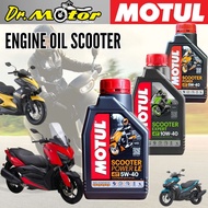 MOTUL SCOOTER LE POWER EXPERT 4T 5W40 Gear Oil Semi Fully Engine Giar Minyak Hitam Cylinder Skuter 100% Original Motul