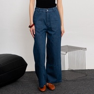 This Is April Women's Highwaist Anderson Pants Dark Denim Culottes Jeans 200502