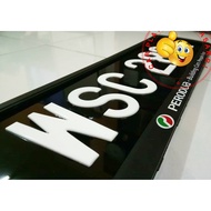 1PC PLATE NUMBER KERETA STANDARD ( UKURAN JPJ ) @ 1PC FRAME @ 1PC PLATE NUMBER & FRAME.