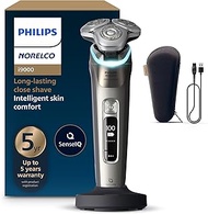 Philips Norelco i9000 Prestige Rechargeable Wet & Dry Shaver with Charge Stand, Precision Trimmer an
