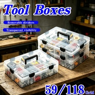 Multi-Purpose Portable Organizer Box Set Screw Organizer Hardware Storage Organizer   59/118 Parts C