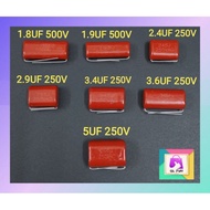 Fan Condenser Capacitor For Panasonic KDK Ceiling Fan (1.8uf, 1.9uf, 2.4uf, 2.9uf, 3.4uf, 3.6uf, 5uf