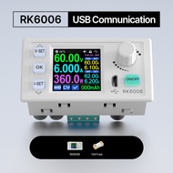 RK6006 RK6006-BT เครื่องควบคุมแรงดันไฟฟ้ากระแสตรงแบบ6A 60V แรงดันไฟฟ้าปรับลงได้แหล่งจ่ายไฟเครื่องแปล