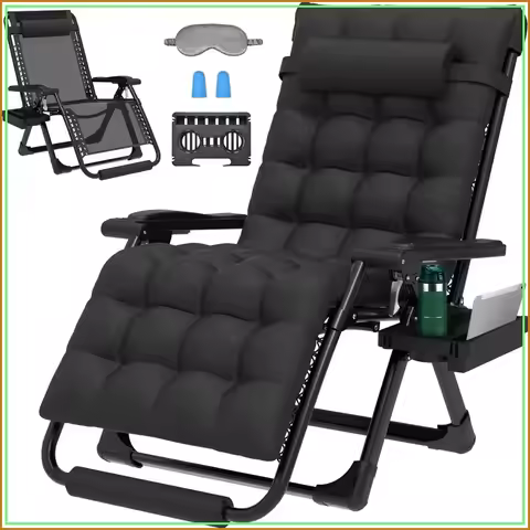 29In XL Zero Gravity Chair w/Cushion, Zero Gravity Recliner Lounge Chair for Indoor and Outdoor, Rec
