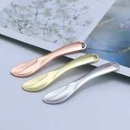 Metal Mini Skincare Scoop - Gold Cosmetic Spatula for Cream/Jar/Mask - Portable, Practical & Compact