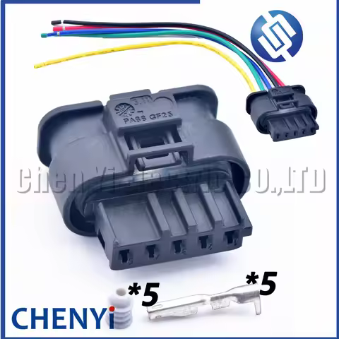 5 Pin Auto connector engine intake manifold servo motor damper motor plug air flow meter sensor plug