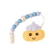 Little Bearnie Baby Teether Clip Set - Gem Biscuit Blue