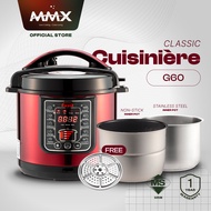 MMX Ewant Cuisinière Classic G60 Digital Pressure Cooker Rice Cooker Steamer 6L