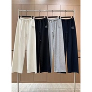 FV5K C ** H 2025 Autumn Winter Pants Elastic Waist Loose Simple All-Match Straight Casual Trousers