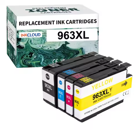 INKCLOUD 963XL Ink Cartridge Compatible for HP 963 9010 9010e 9012 9012e 9020 9020e 9014e 9022 9022e