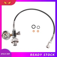 [ap4l43.] G5/8 Inch Din Adaptor Bleed Valve with G5/8 Inch Din Adaptor and 50cm Spring Hose