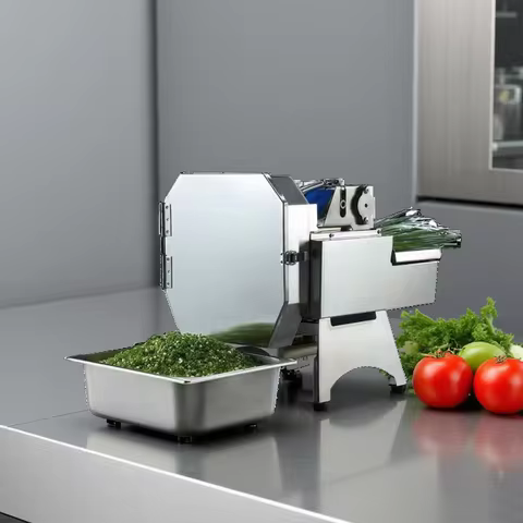 Canteen-Grade Vegetable Processor: Cuts Scallions, Peppers, Leeks; Shreds Pickled Cabbage, Mushrooms