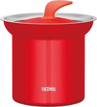 (紅色) 日本THERMOS膳魔師真空斷熱保溫悶燒煲 1L