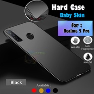 QCF Case Realme XT Hard Slim Mate Anti Fingerprint Hybrid Strong Case Baby Skin Realme 5 Case Realme