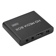 HDMI Media Player, Full HD Mini Box Media Player 1080P HDMI Digital Media Player Box Portable Suppor