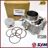 VTS200 SYM 200 VTS BLOCK SET CYLINDER BLOCK PISTON &amp; RING ASSY 12100-HLA-010-A 100% ORIGINAL SYM