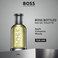 น้ำหอมผู้ชาย BOSS Bottled Eau de Toilette for Men 50ml - Apple Cinnamon Woods - Fruity Woody Perfume