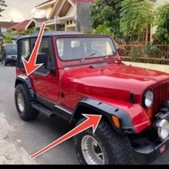 Over Fender spakbor Mobil Jeep Cj7 Model Baut lampu sein ketupat dan model Ori