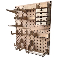 Pegboard Organizer Set Come With 2 Pegboards & 42 Accessories include hooks Brackets Racks Cabinets