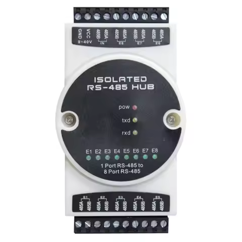 485 Hub 8Channel RS485 Distributor/Repeater One Sub Eight Industrial Photoelectric Isolated Relay