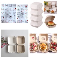 Ready Stock📣 Lunch Box 10pcs 4inch Small Cake Box Paper box Bento Cake Box Disposable Box Kotak Kek 
