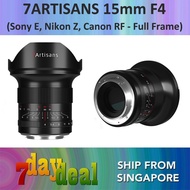 7Artisans 15mm F/4 Wide Angle Full Frame Manual Focus Lens