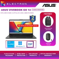 Asus VivoBook Go 14 E1404G-ANK325WS 14'' FHD Laptop Mixed Black (I3-N305,8GB,512GB SSD,Intel,W11,HS)