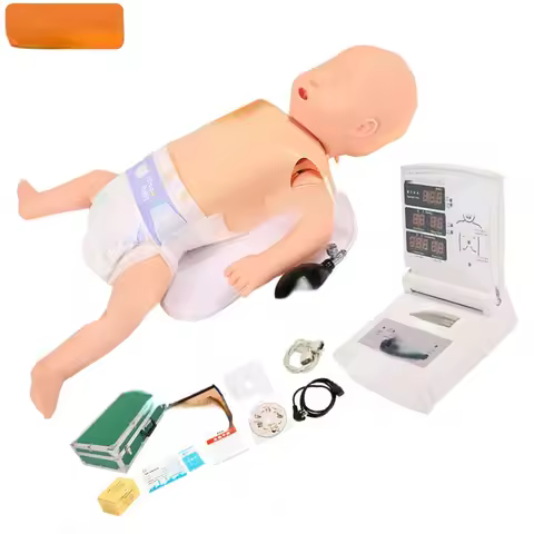 Medical Teaching Training infant cpr manikin infant cpr trainer Manikin Smart Monitor infant cpr man