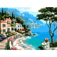 DaDa Art DQ1 Scenery and architecture 40x50cm diy oil painting paint by number e527 PS1