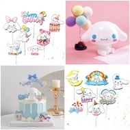 Cinnamoroll cat Set to decorate birthday cakes, mono long-eared dog