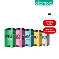 [Bundle of 5] OKAMOTO Condoms 安全避孕套 - 003 Series 5 Different type of Condoms 50s