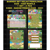 PRE-ORDER - BANNER SET KELAS PEMULIHAN - SK