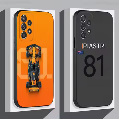 O-Oscar P-Piastri 81 For Samsung S 25,24,23,22,30,21,10,9,Ultra,Plus,Lite,FE,4,5G Black Soft Case Ph