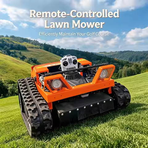All-Terrain Tracked Lawn Mower 1000mm Cutting Width Zero Turn Remote Control High Efficiency CE Cert