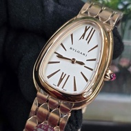 JAM TANGAN WANITA SERPENTI SEDUTTORI CLONE 1:1 BV SNAKE ULAR LILIT ROSEGOLD