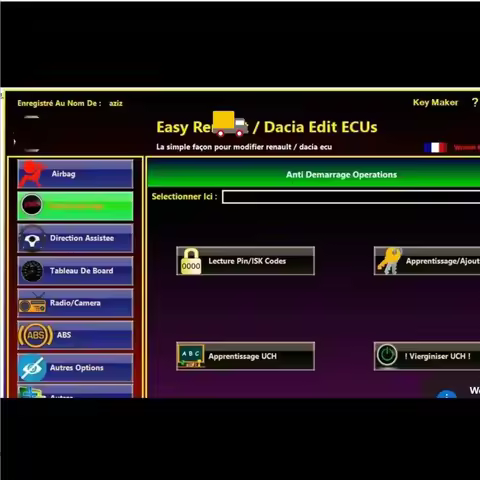 Easy 6.1.4 Software for ECU Programmer Clear Crash Airbag Card Keys UCH Cleaner WORK with OBDLink Re