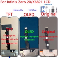 For Infinix Zero 20/X6821 LCD X6810, X6811 CH9, CH9n Display Touch Screen Digitizer Assembly Replace