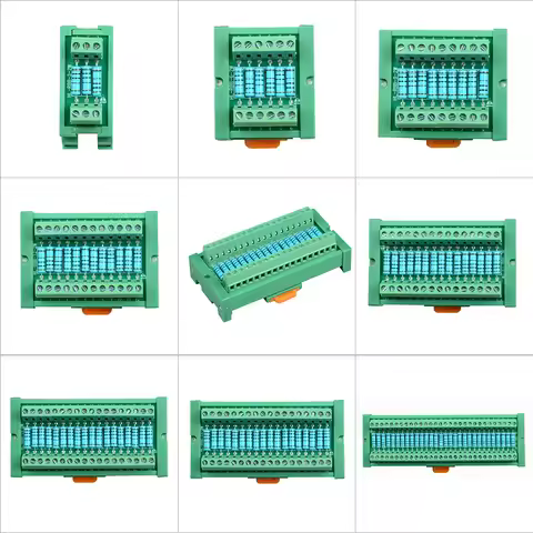 2W Resistor Breakout Board 3-30 Channel DIN Rail and Panel Mount Resistor Distribution Module