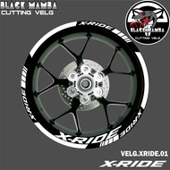 (COD) CUTTING STICKER VELG XRIDE - STIKER LIS LIST VARIASI BAN/VELG YAMAHA XRIDE 01