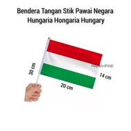 Hand Flag Stick National Parade Hungaria Hongaria Hungary