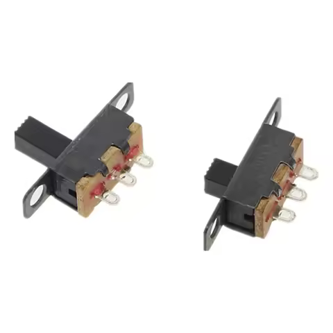 50pcs Toggle switch SS-12F15 3 Pin 2 files Slide switch 1P2T 1 Row 2 files 3P SS12F15 Handle high 3/