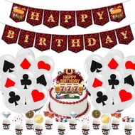 12inch Poker Playing Cards Latex Balloons Birthday Party Las Vegas Casino Theme Decorations