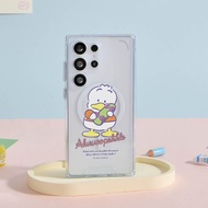 三麗鷗男團貝克鴨抱滑板防摔透明SAMSUNG手機殼